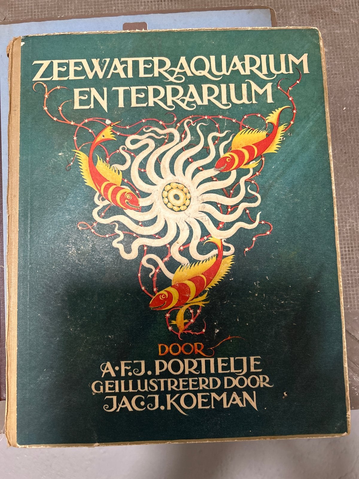 Zeewater-Aquarium en Terrarium - Portielje (1930) €7,50, Ophalen of Verzenden, Gelezen, Natuur algemeen
