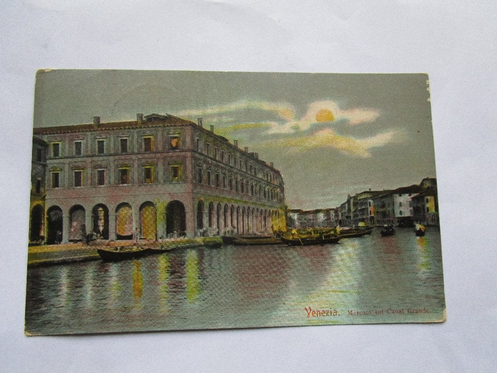 Ansichtkaart Venezia - Mercato Sul Canal Grande 1905, Verzenden, Voor 1920, Gelopen, Italië