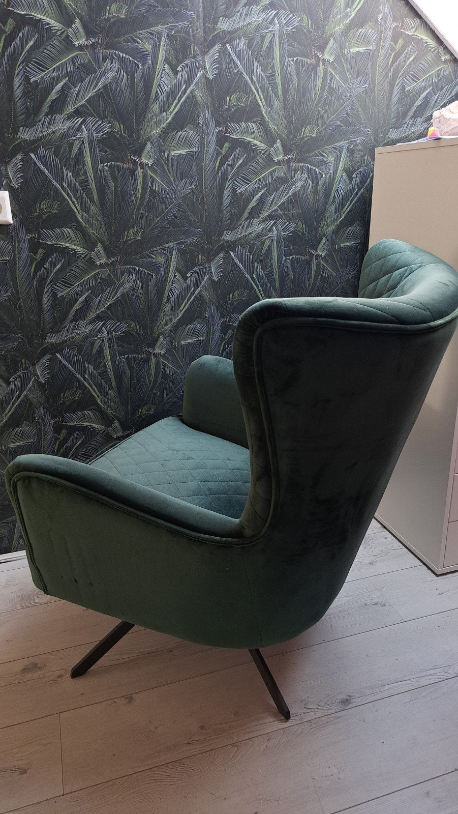 Draaifateauil van Ronald Verdult Design groen, Ophalen, Zo goed als nieuw, Overige materialen, 50 tot 75 cm