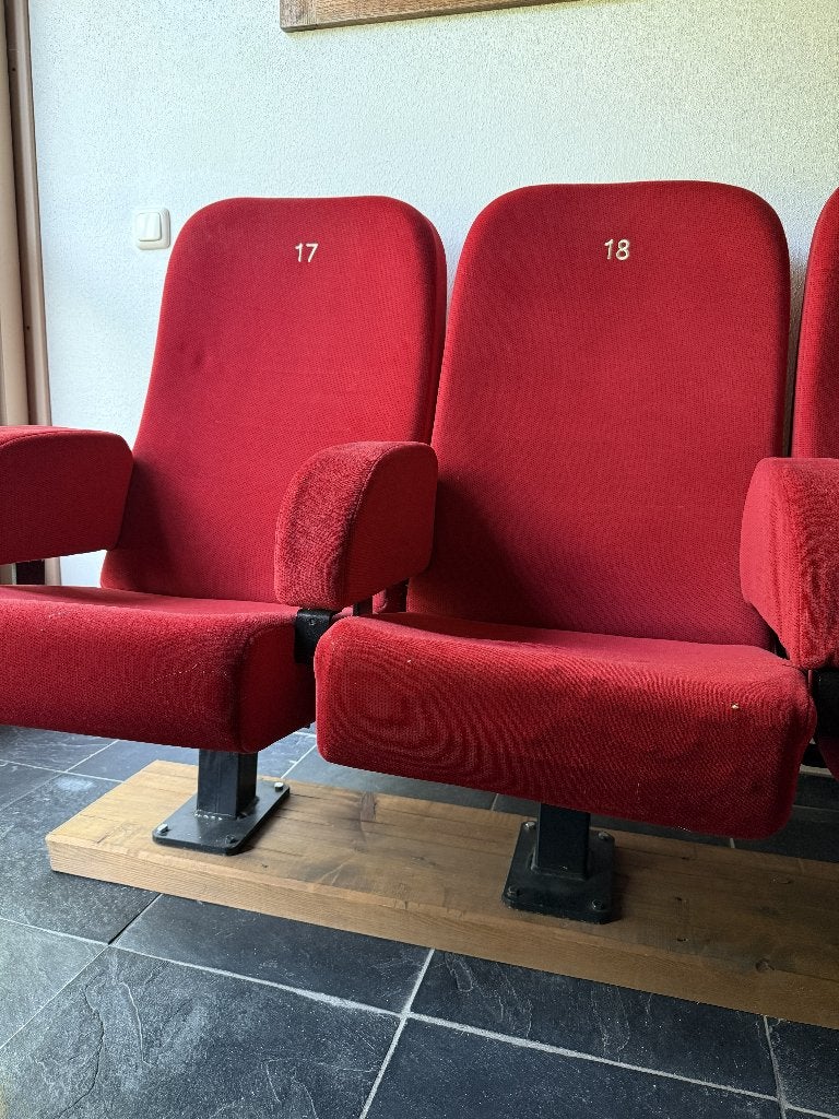 2 bioscoopstoelen, Ophalen, Twee, Zo goed als nieuw, Stof