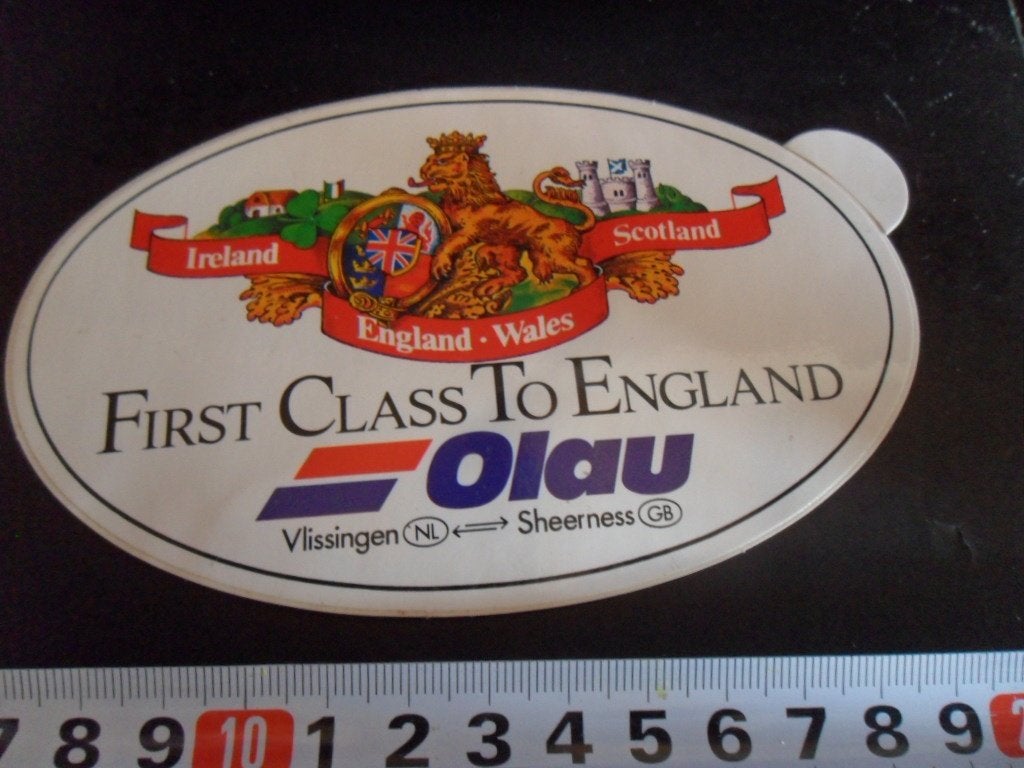 sticker ferry OLAU vlissingen NL sheerness GB *, Ophalen, Zo goed als nieuw