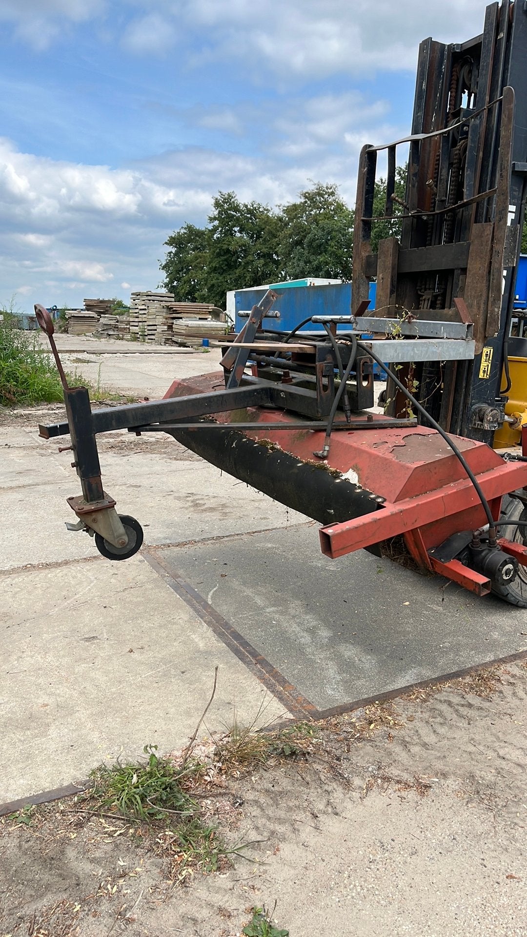 Veeg machine, Ophalen
