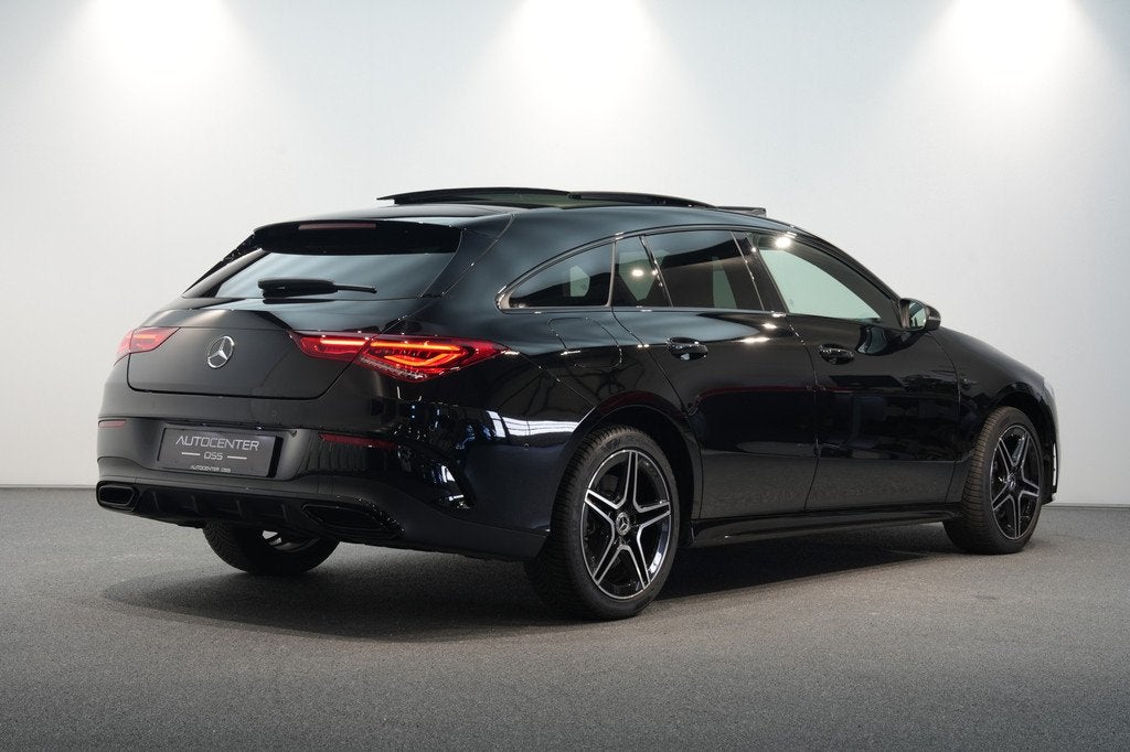 Mercedes-Benz CLA-Klasse Shooting Brake 250 e AMG ✅ PANO, Gebruikt, Zwart, 1650 kg, Zwart