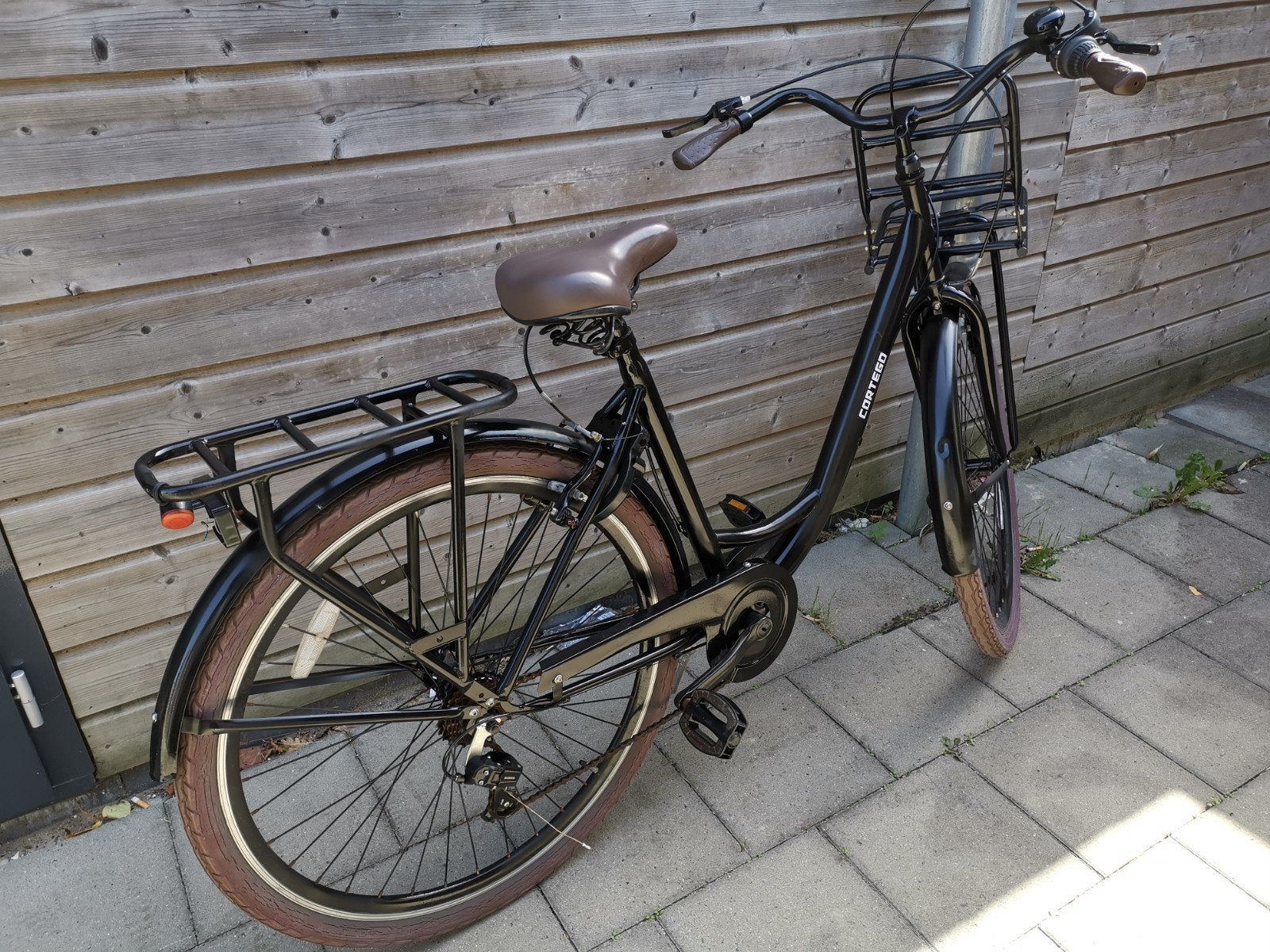 Cortego Damesfiets met voordrager en 7 versnellingen, Gebruikt, Velgrem, Versnellingen, 50 tot 53 cm
