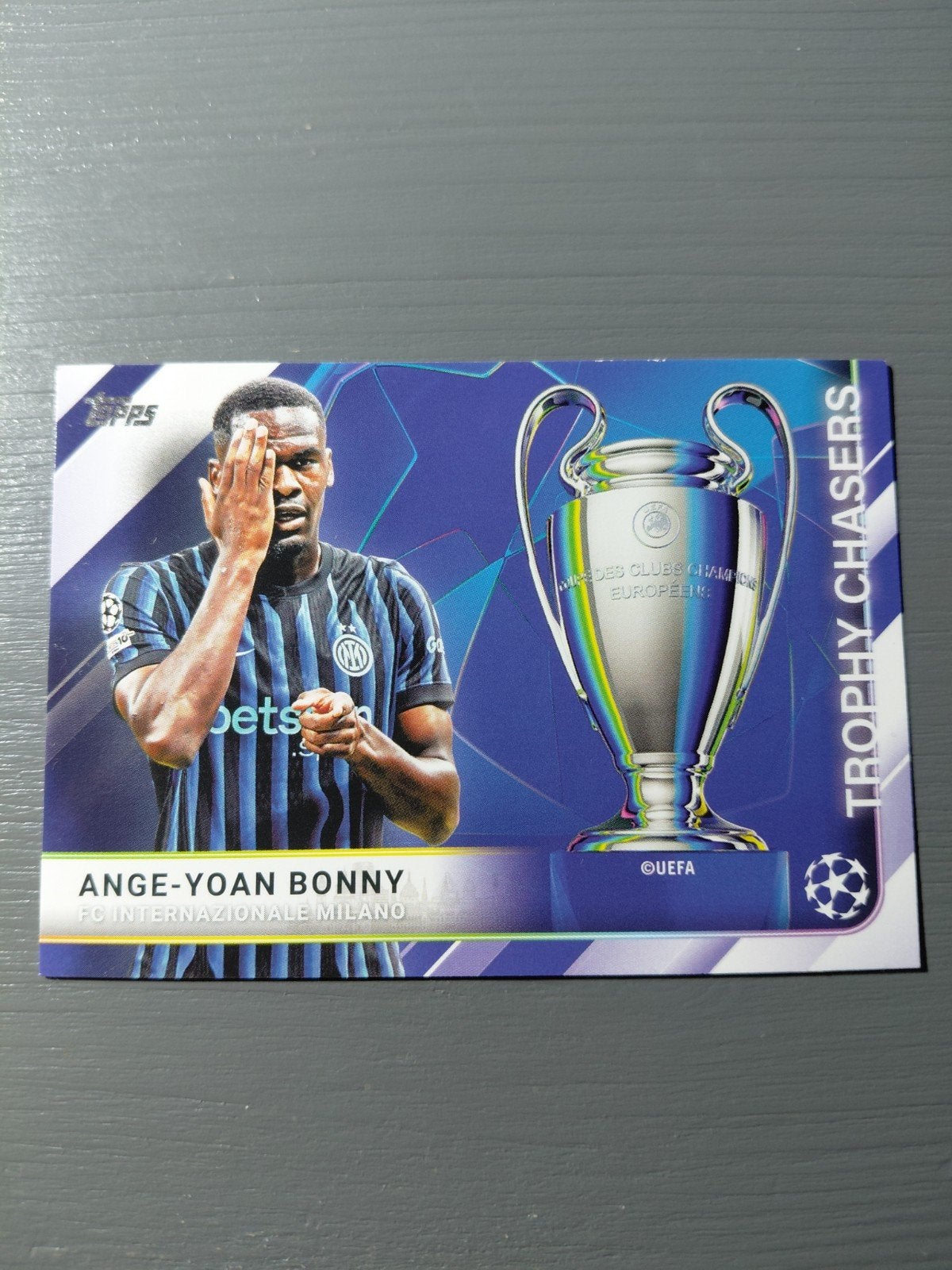 ange-yoan bonny (inter milan) trophy chasers topps, Ophalen of Verzenden, Nieuw, Buitenlandse clubs, Spelerskaart