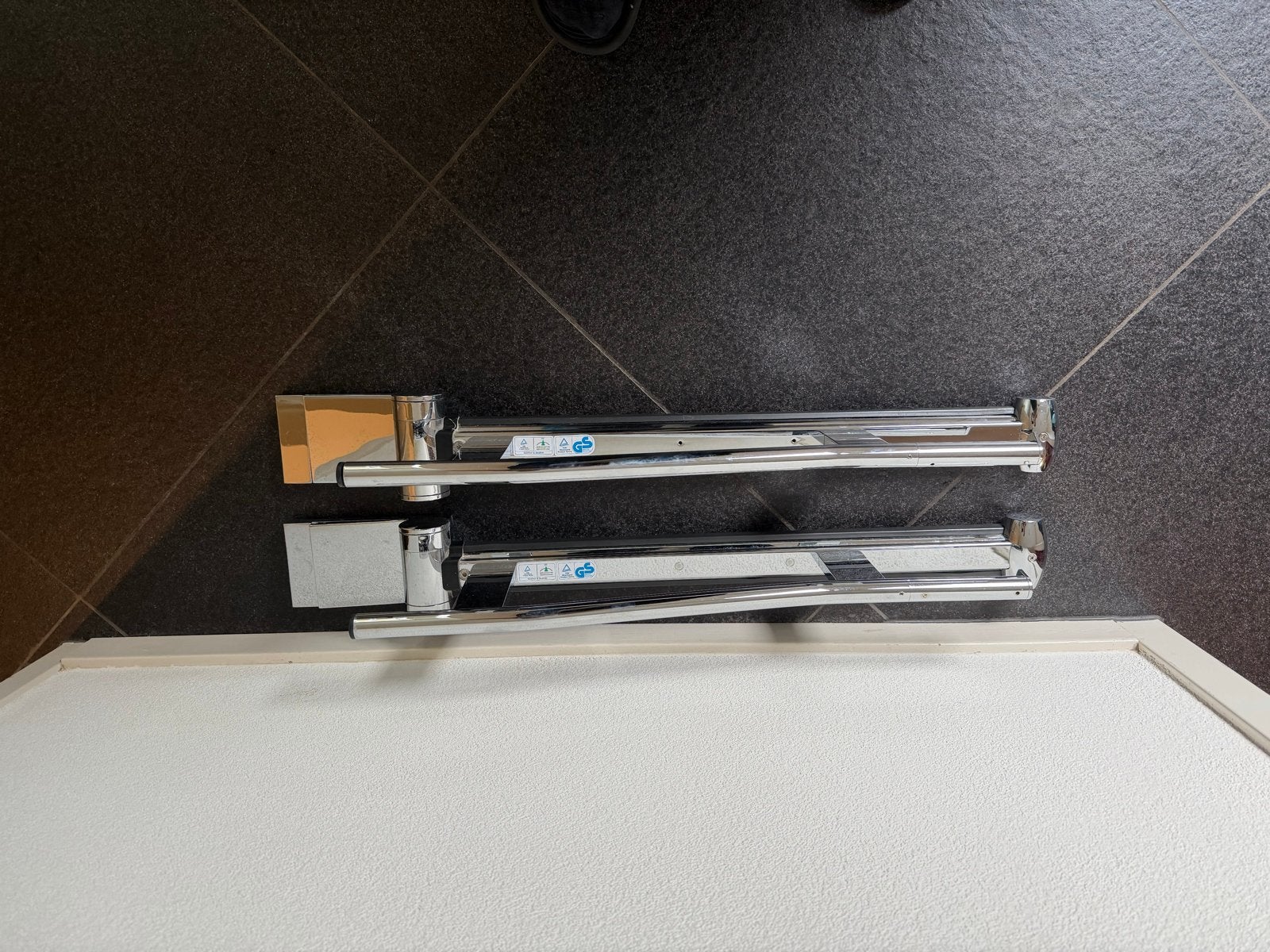 Toilet steun voor rolstoel WC, Ophalen of Verzenden, Gebruikt, Chroom, Toilet