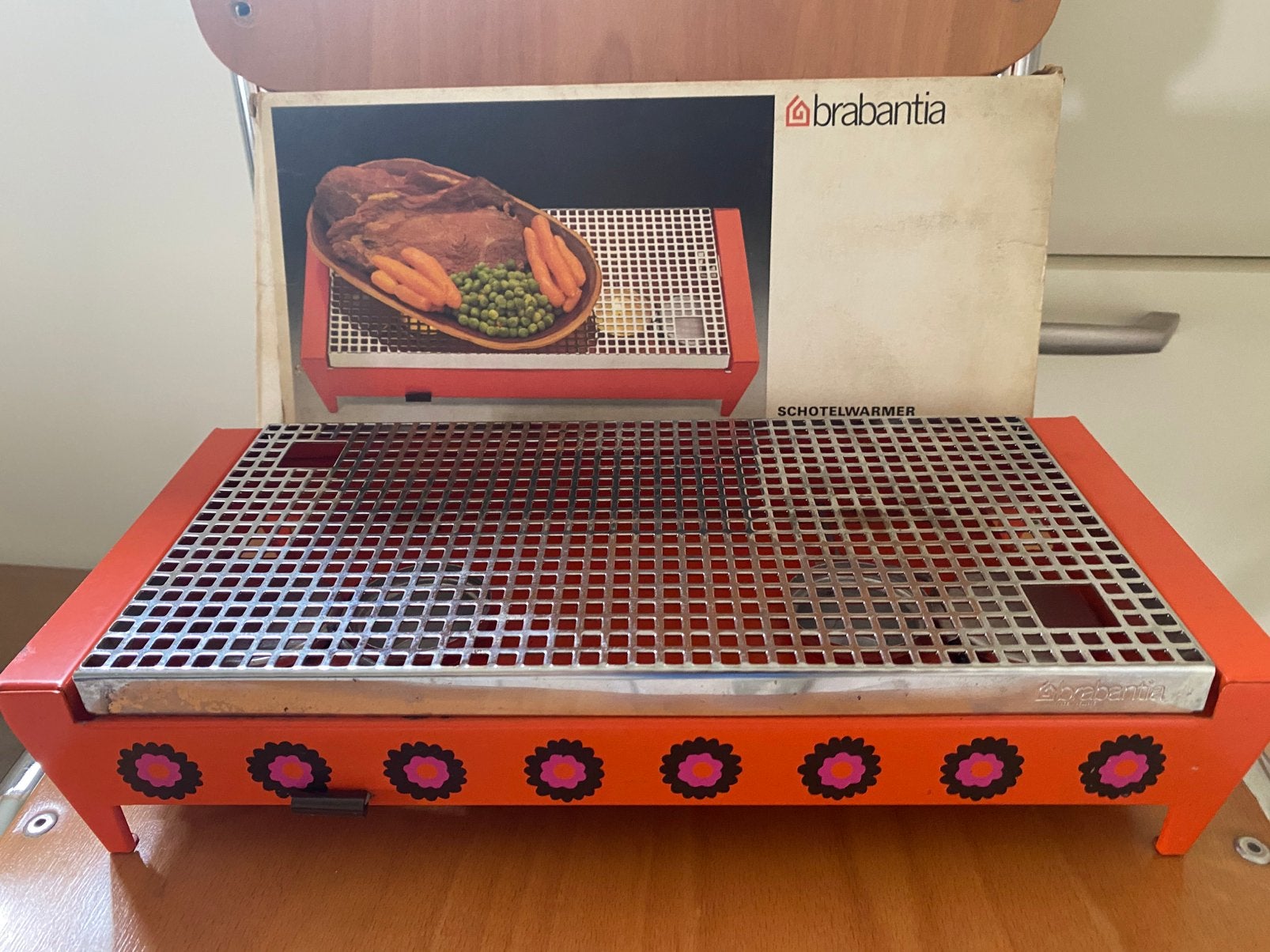 Brabantia schotelwarmer / rechaud vintage, Ophalen of Verzenden, Brabantia, Oranje, Overige typen