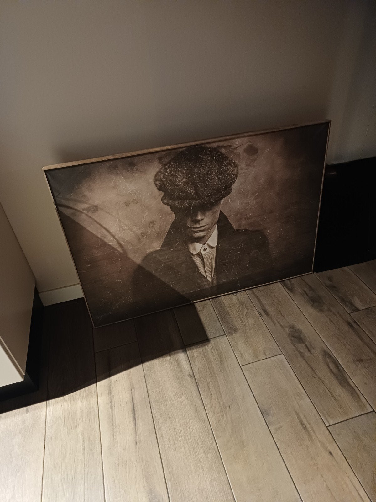 Schilderij Peaky Blinders - Thomas Shelby Portret, Antiek en Kunst, Film, Hout, Op houten frame, Ophalen of Verzenden