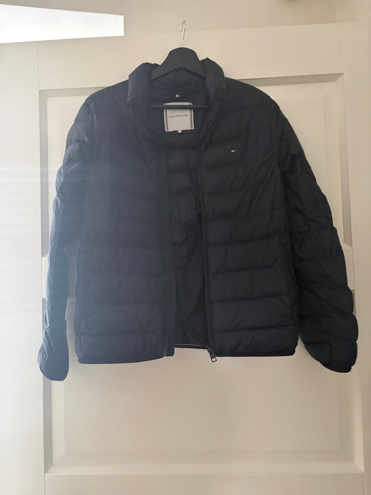 Tommy Hilfiger meisjes jas mt 164 navy blauw, Kinderen en Baby's, Verzenden, Zo goed als nieuw, Meisje, Jas