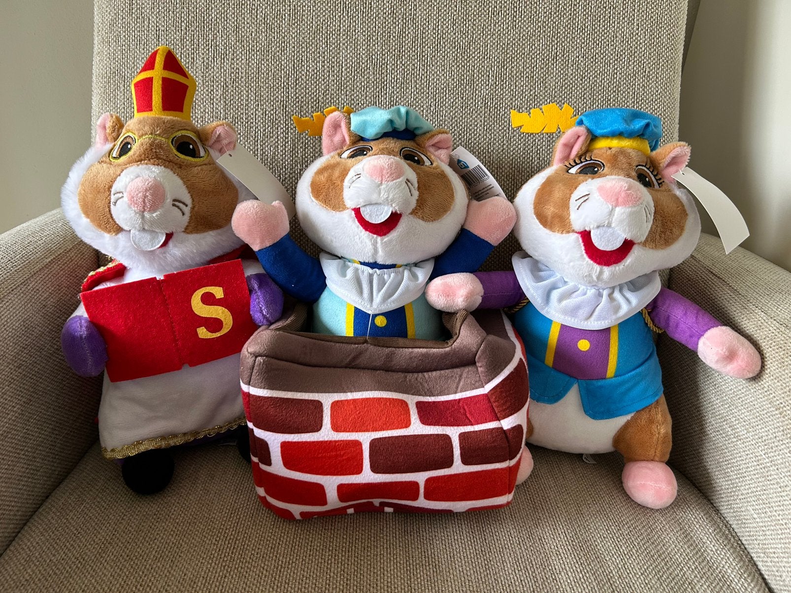 Set sint en piet hamsters Albert Heijn/ AH 2025, Albert Heijn, Hamster, Nieuw, Ophalen of Verzenden