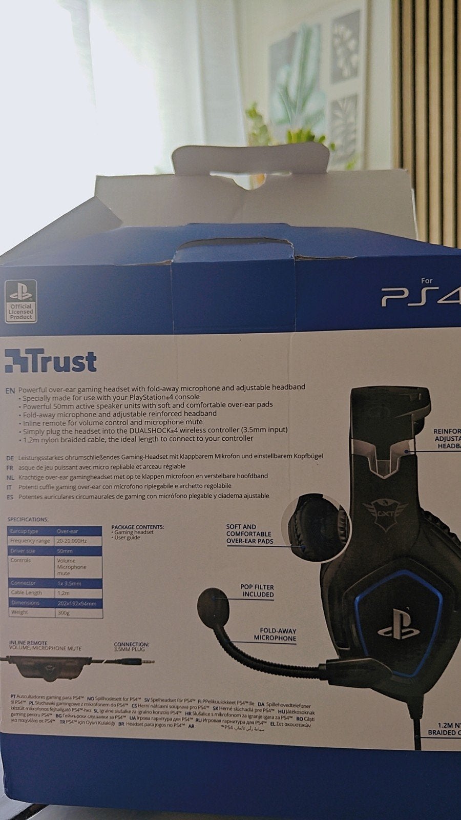 Trust Forze-B Gaming Headset voor PS4/PS5 - Zwart, Inklapbaar, Nieuw, Headset, Trust