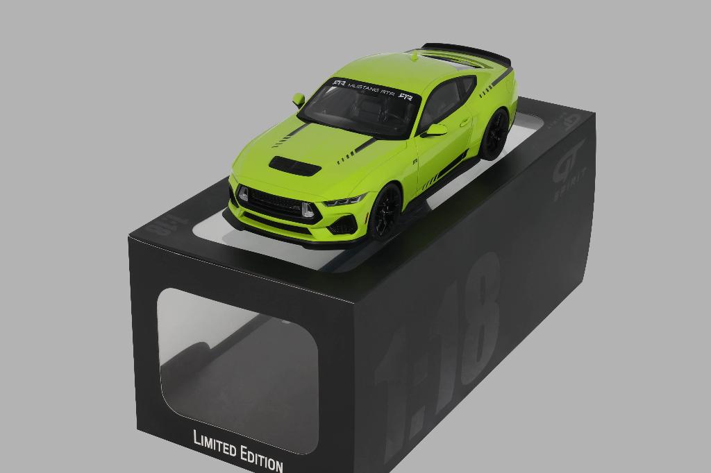 1:18 Ford Mustang RTR Spec-3 – 2025 – Geel NIEUW!, Hobby en Vrije tijd, Modelauto's | 1:18, Overige merken, Auto, ., Nieuw