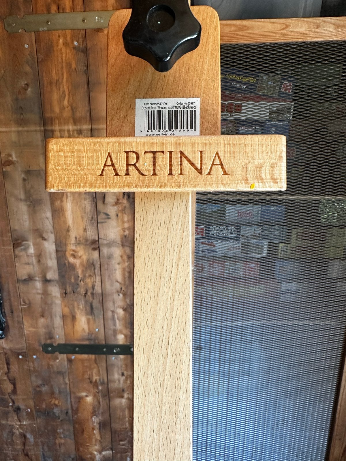 ARTINA Schildersezel - Houten Ezel voor Kunstenaars, Hobby en Vrije tijd, Schilderen, Gebruikt, Ezel, Ophalen