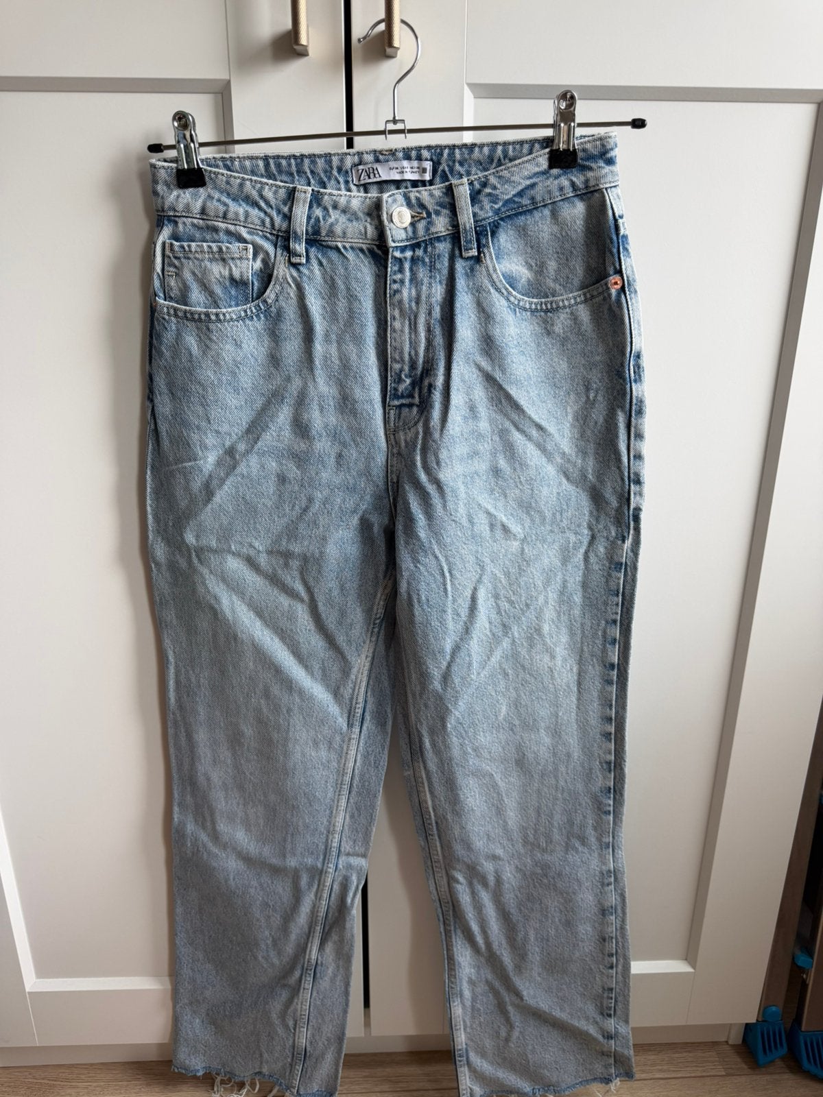 Jeans met wijde pijpen - Blauw - Zara - 38, Ophalen of Verzenden, Nieuw, Blauw, W30 - W32 (confectie 38/40)