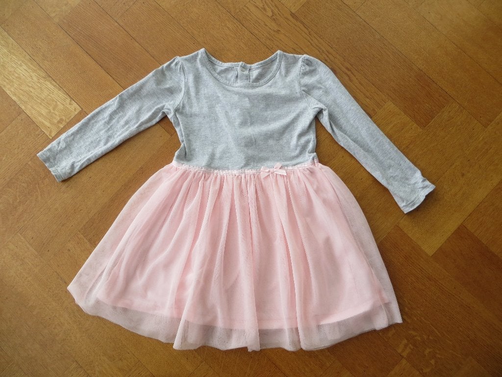 Jurk Roze Tule met strik Simple Joys by Carters Maat 110, Carters, Meisje, Ophalen of Verzenden, Zo goed als nieuw