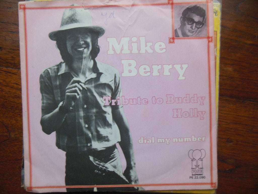 single mike berry 45rpm jukebox tribute to buddy holly 7'', Gebruikt, 7 inch, Ophalen of Verzenden, Pop