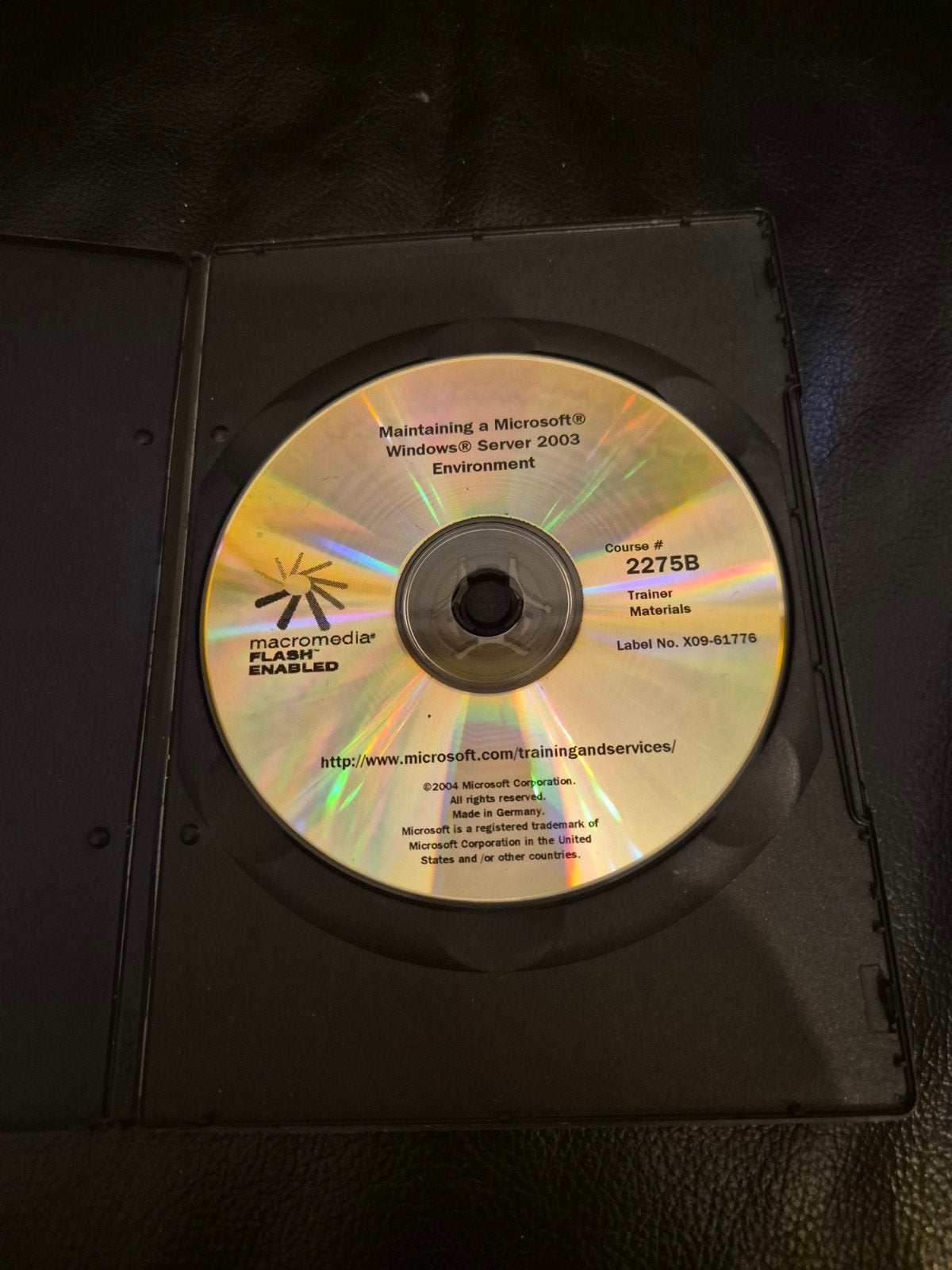 Microsoft Windows Server 2003 Training CD - Macromedia Flash, Computers en Software, Ophalen of Verzenden, Gebruikt, Windows