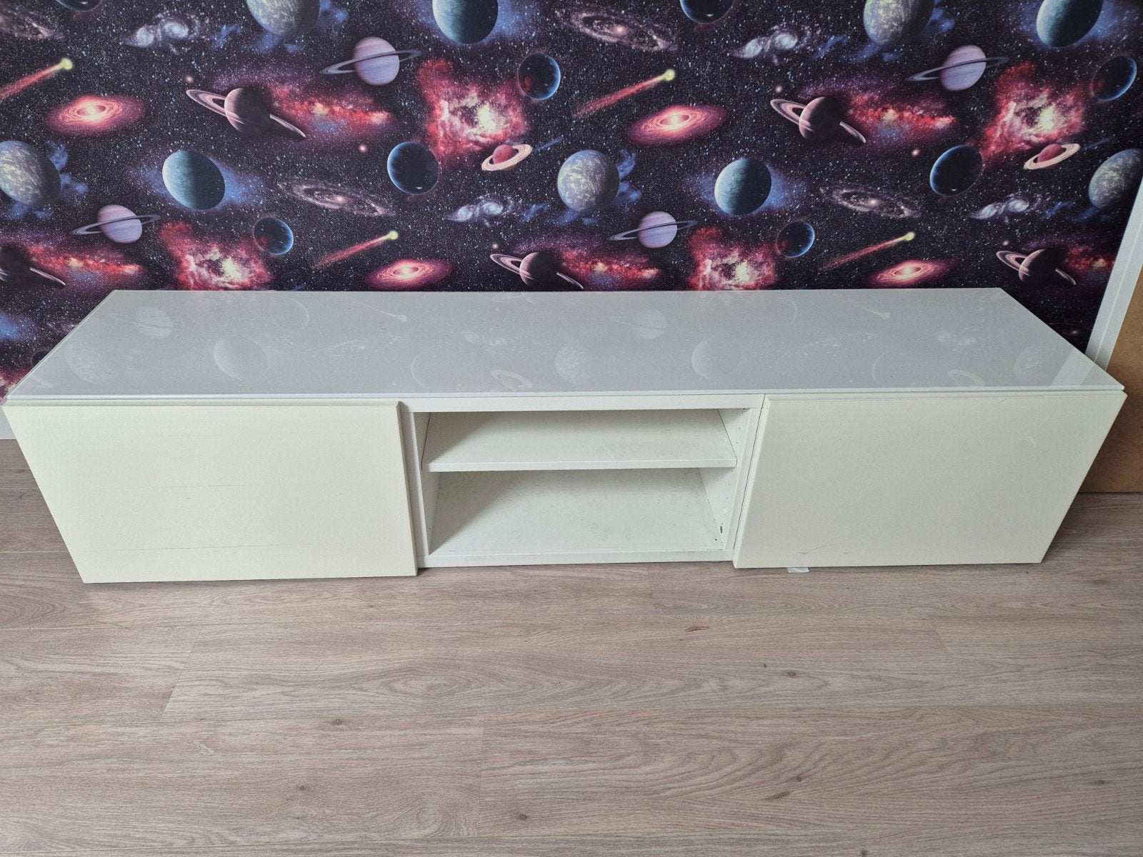 Tv meubel 180 breed, 150 tot 200 cm, Ophalen of Verzenden, Zo goed als nieuw, Minder dan 100 cm