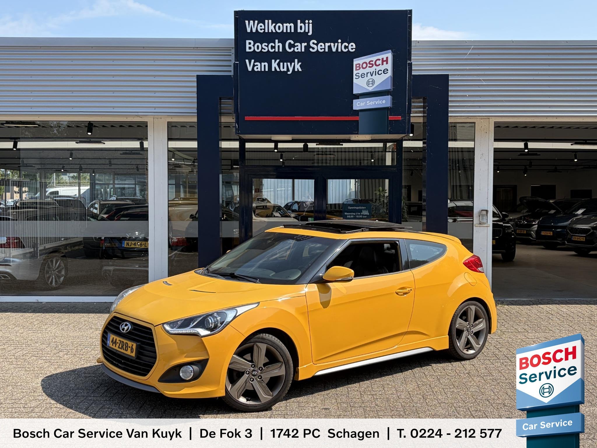 Hyundai Veloster 1.6 T-GDI i-Catcher / Uniek! / 220PK! 320NM, Auto's, Voorwielaandrijving, Gebruikt, 1591 cc, 4 stoelen