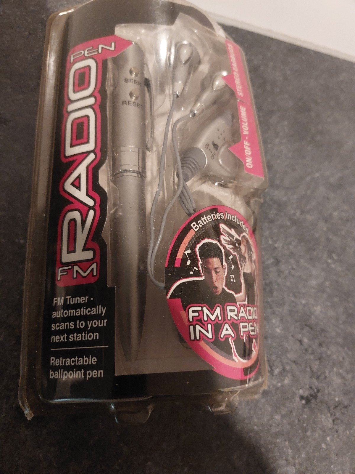 Pen met ingebouwde FM radio en oordopjes, Ophalen of Verzenden, Nieuw
