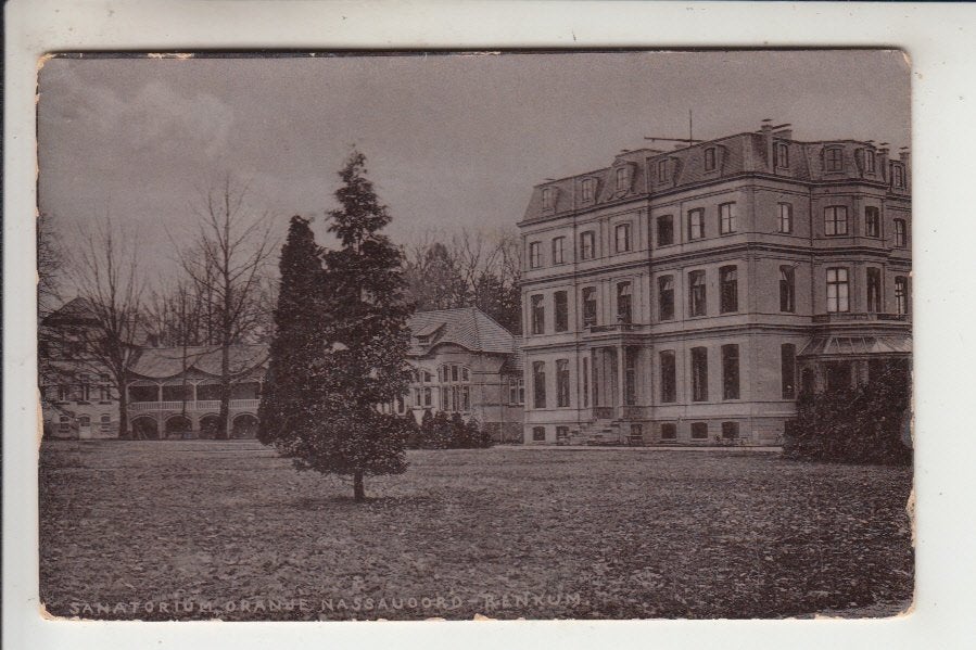 Renkum, Sanatorium Oranje Nassauoord, Verzamelen, Ophalen of Verzenden, Voor 1920, Ongelopen, Gelderland