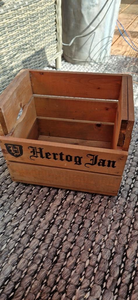 Houten Hertog Jan kratje - Decoratief en functioneel, Minder dan 50 cm, Gebruikt, Minder dan 50 cm, Ophalen of Verzenden
