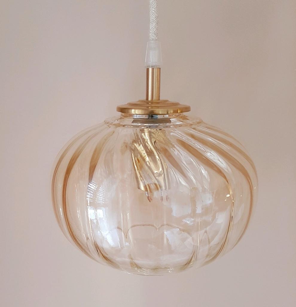 Vintage hanglamp | Bubble lamp | Helena Tynell stijl, Ophalen of Verzenden, Glas, Minder dan 50 cm