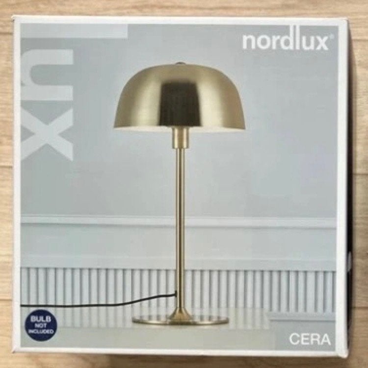 Tafellamp Nordlux Cera messing, Huis en Inrichting, Lampen | Tafellampen, Goud, 47 cm, Nieuw, Ophalen of Verzenden