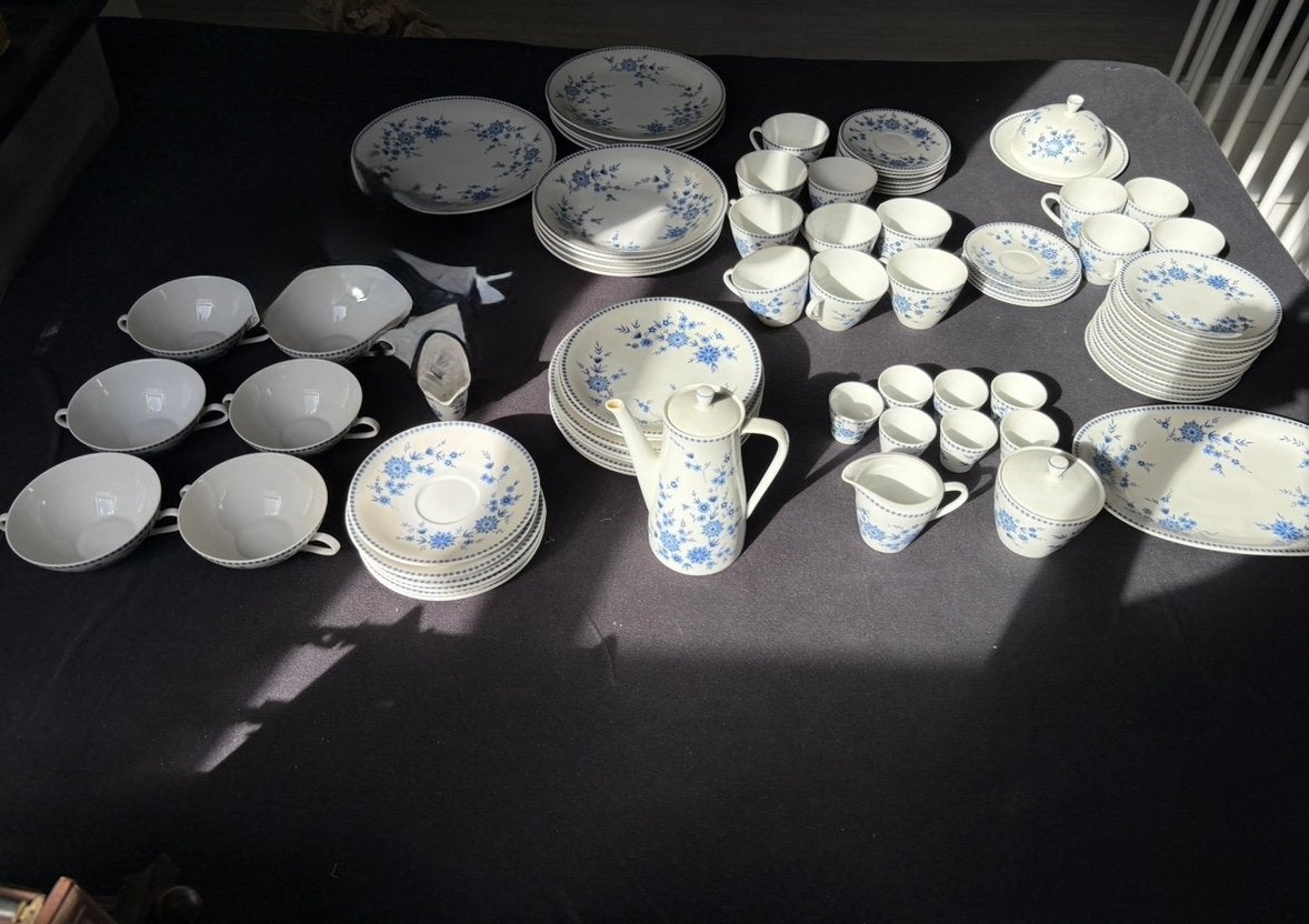 Servies Seltmann Weiden Bavaria in bayrisch Blau, Gebruikt, Ophalen of Verzenden, Overige stijlen, Porselein