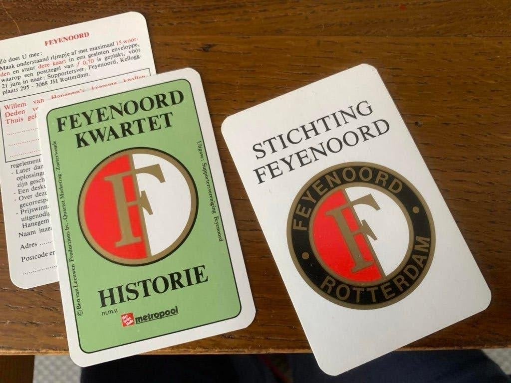 Feijenoord kwartet, Ophalen of Verzenden, Zo goed als nieuw, Feyenoord