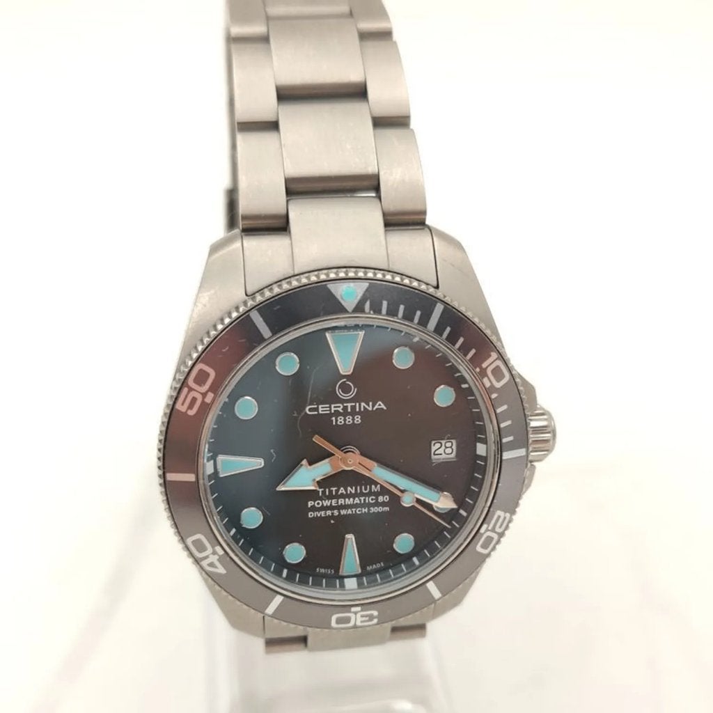 Certina ds action diver 38mm titanium compleet voor €749.99, C, Ophalen of Verzenden, Zo goed als nieuw, C