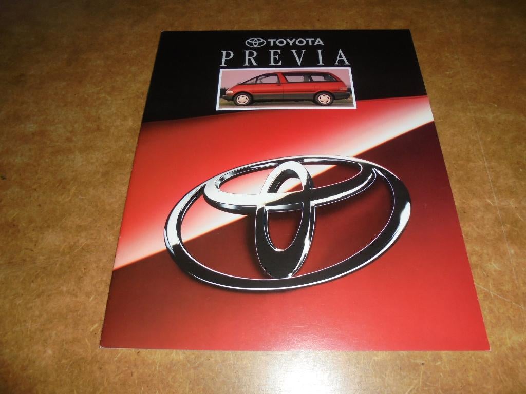 brochure Toyota Previa  1993, Ophalen of Verzenden, Nieuw, Toyota
