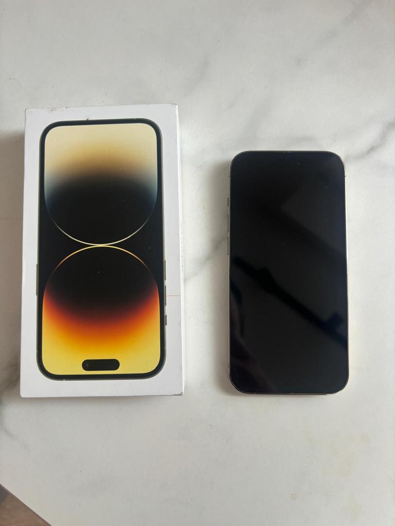 Iphone 14 pro, Telecommunicatie, Mobiele telefoons | Apple iPhone, Ophalen, 78 %, Goud, 128 GB