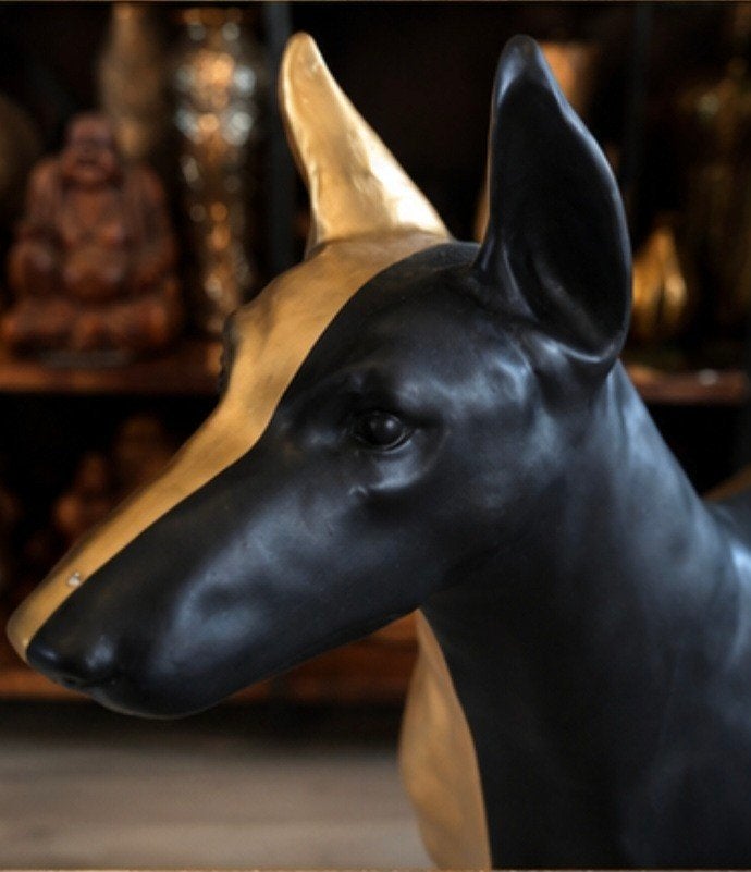 levensgrote dobermann beeld echte blikvanger, Ophalen, Nieuw, Dier