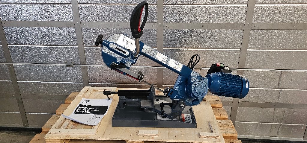 HBM 125P metaallintzaag 230 Volt - 550 watt, Ophalen of Verzenden, Zo goed als nieuw, 30 tot 70 mm, Lintzaag