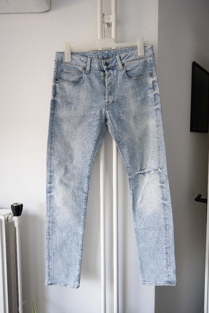 Lichte spijkerbroek G-star maat 32 lengte 32 3301 slim, G-Star Raw, Blauw, W32 (confectie 46) of kleiner, Ophalen of Verzenden