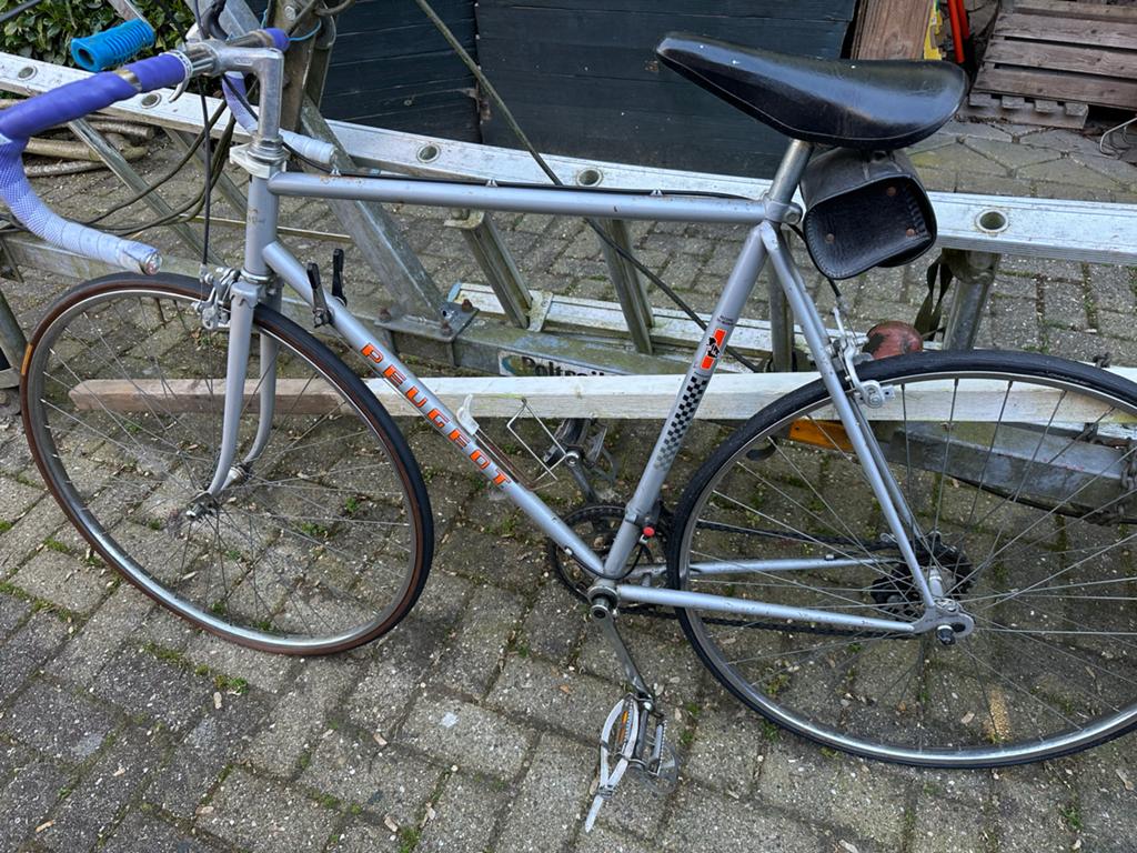Peugeot racefiets uit circa 1983 - Vintage racefiets, Gebruikt, Staal, 53 tot 57 cm, Ophalen