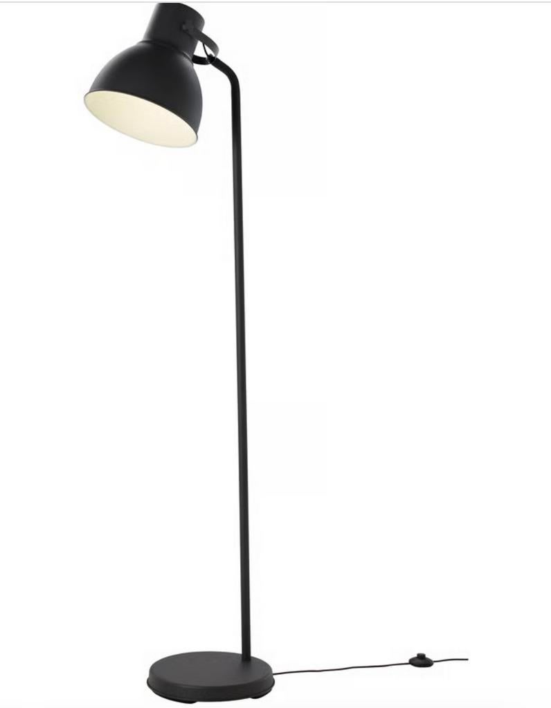 Hektar staande lamp IKEA industrieel donker grijs zwart 30e, Huis en Inrichting, Ophalen of Verzenden, Zo goed als nieuw, 150 tot 200 cm