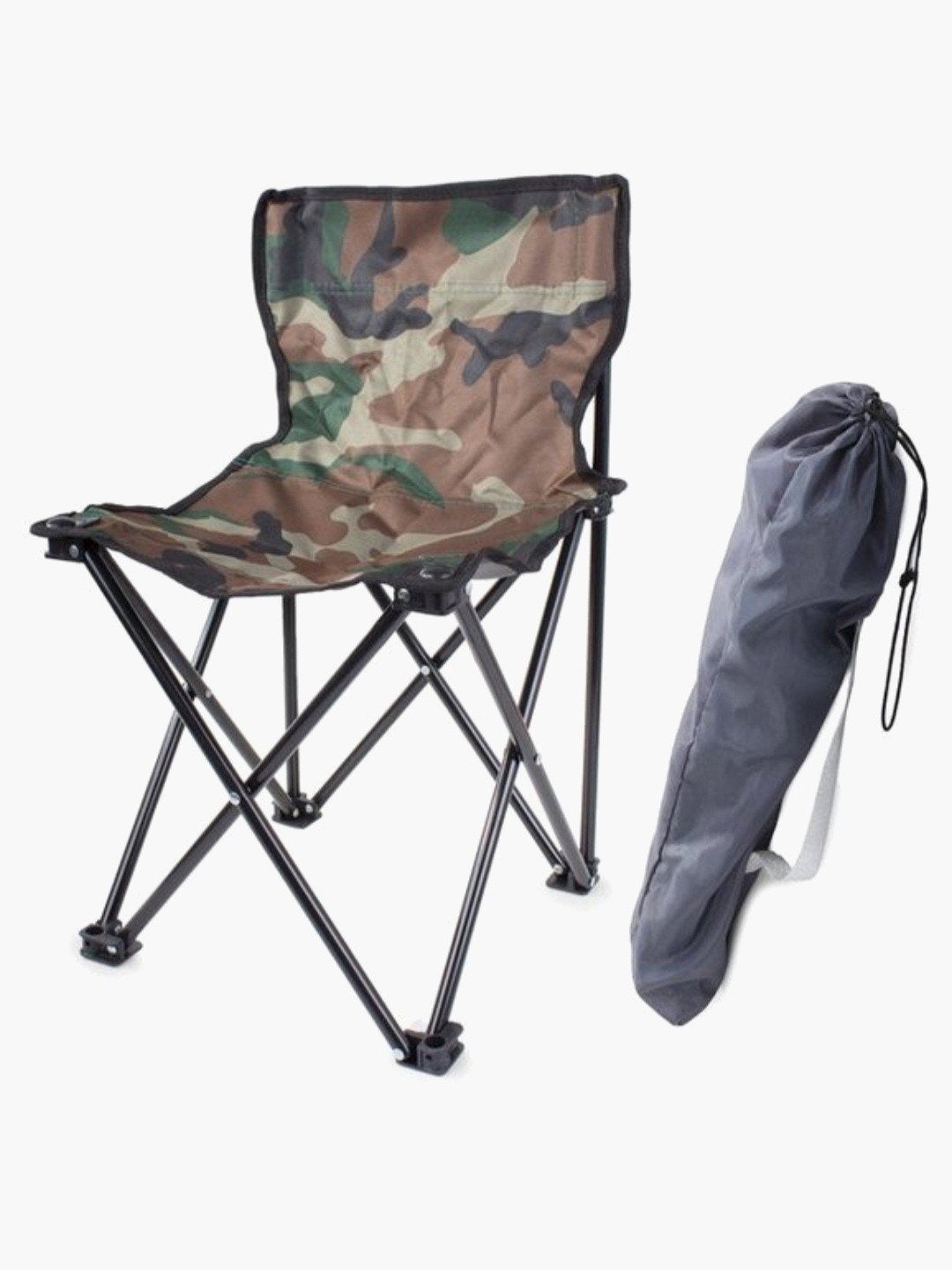 Compacte Camouflage Visstoel / Campingstoel met Draagtas, Ophalen of Verzenden, Campingstoel