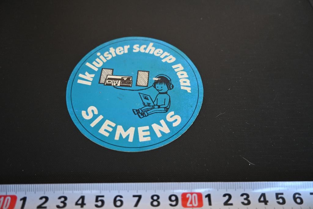 sticker Ik luister scherp naar SIEMENS  audio, Ophalen, Zo goed als nieuw, Sticker