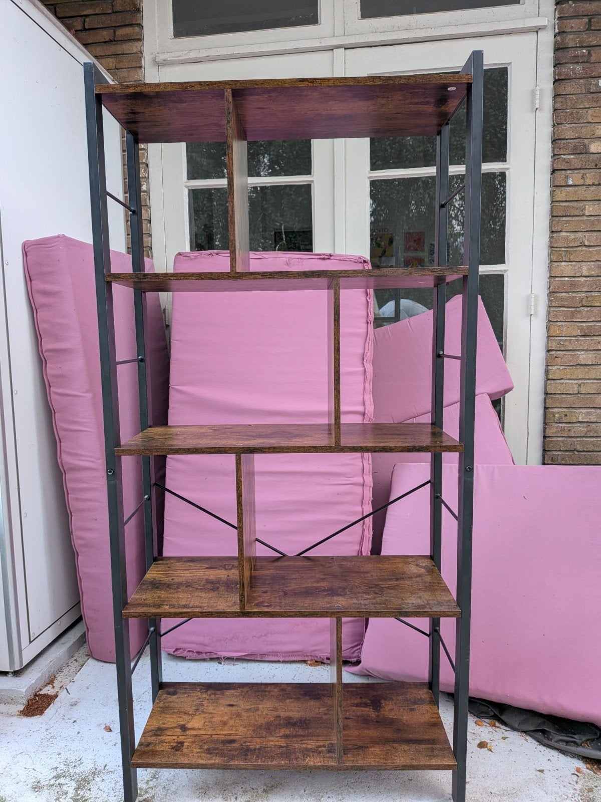 Industriële kast 5-laags, Met plank(en), Gebruikt, 50 tot 100 cm, Industrieel, Modern, Rustiek