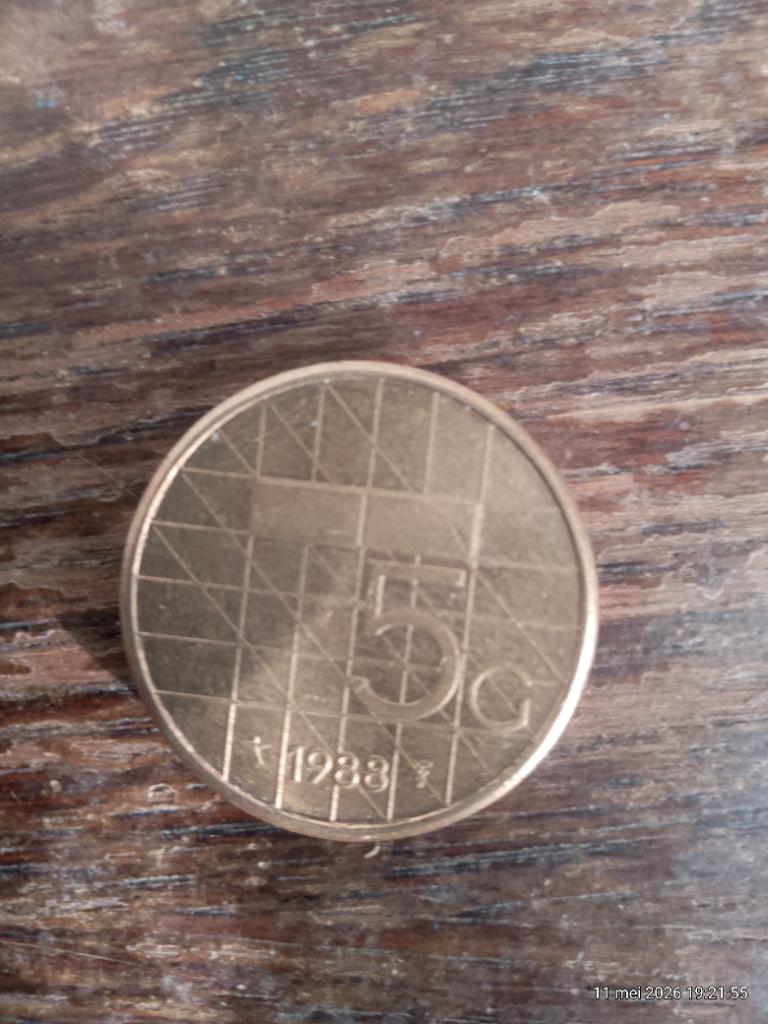 5 Gulden munt 1988, Ophalen of Verzenden, Koningin Beatrix, 5 gulden, Losse munt