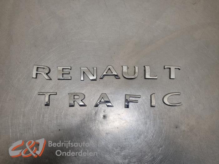 Embleem van een Renault Trafic, Gebruikt, -, Renault, -