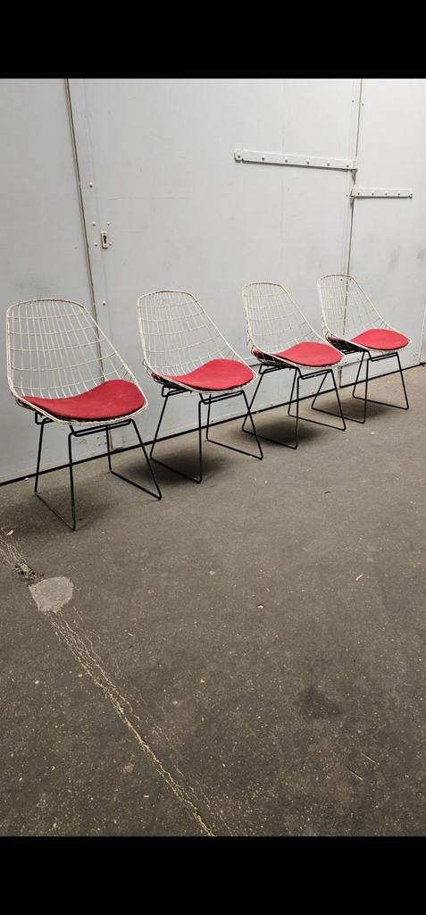 Pastoe SM05 wire chairs Vintage stoelen, Ophalen of Verzenden, Gebruikt