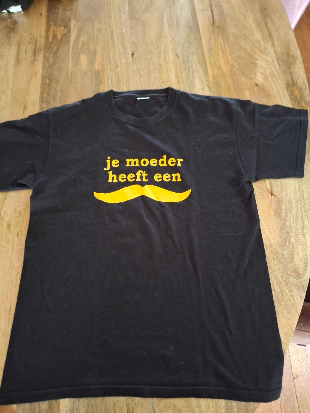 T shirt met grappige tekst,L, Ophalen of Verzenden, Zwart