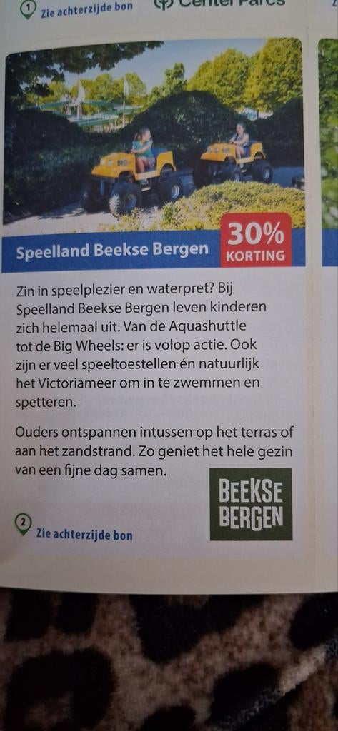 Beekse bergen speelland, Drie personen of meer, Cadeaubon, Pretpark
