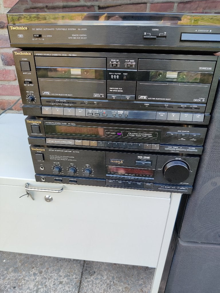Midi stereo set Technics losse componenten afstand bediening, Gebruikt, Losse componenten, Ophalen, Tuner of Radio