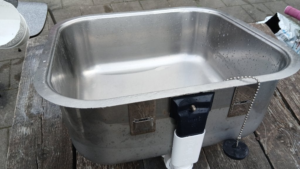 afwasbak rvs   compleet, Ophalen, Minder dan 50 cm, Gebruikt, Minder dan 100 cm