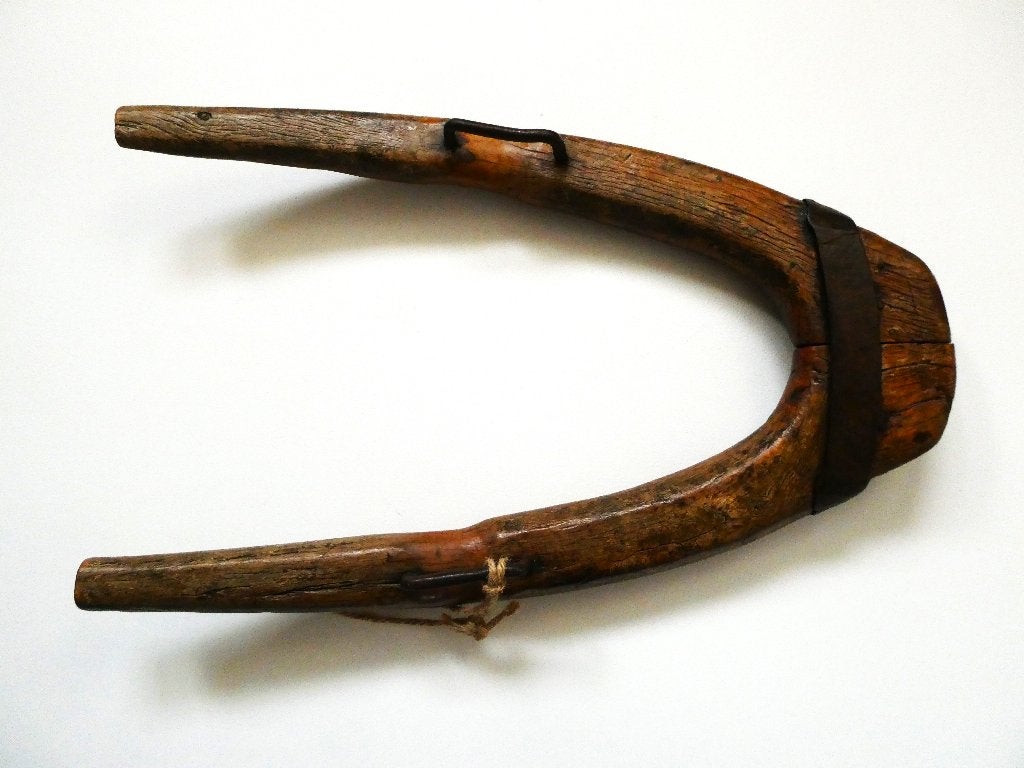 Antieke houten Haam / juk voor klein trekdier geit hond ezel, Antiek en Kunst, Ophalen of Verzenden
