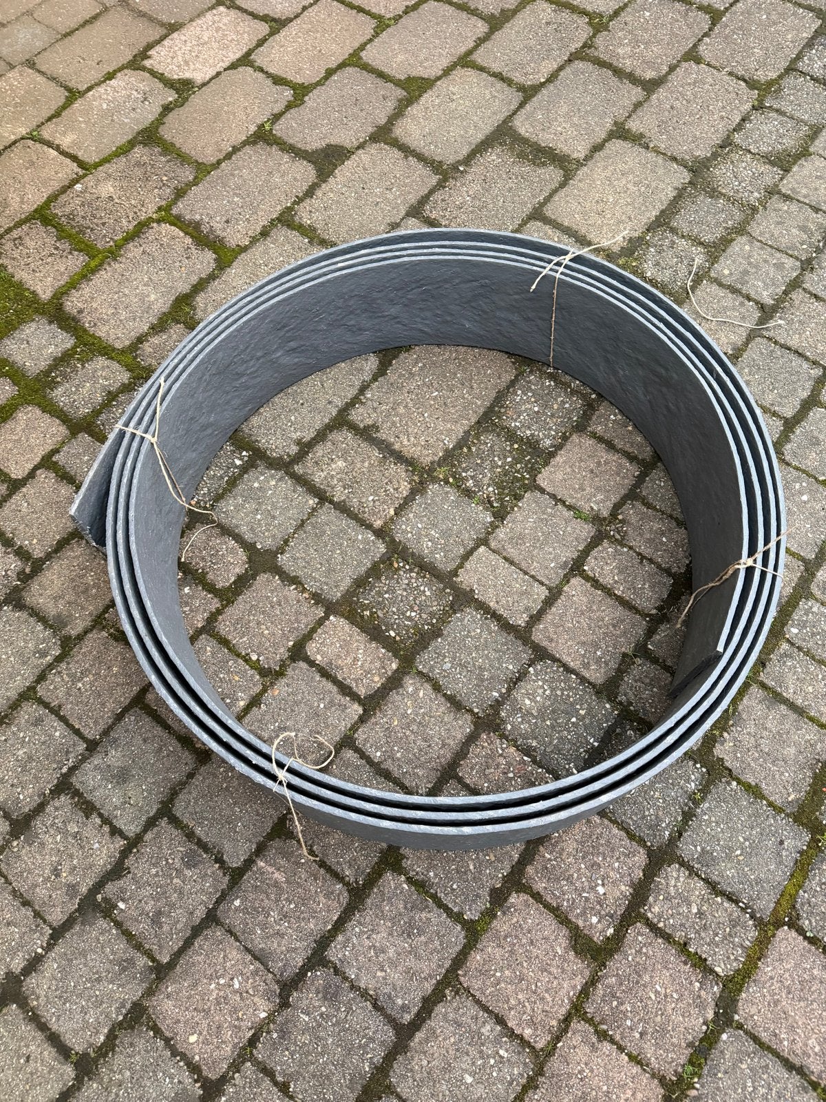Flexibele tuinborder van kunststof - 14 cm hoog, 0,7 cm dik, Kunststof, 200 cm of meer, Ophalen of Verzenden, Zo goed als nieuw